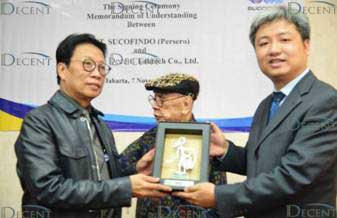 sign MOU with SUCOFINDO