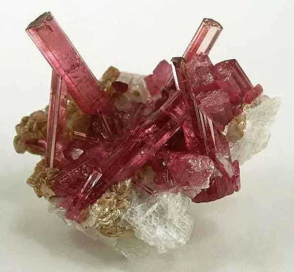 Electric stone red tourmaline